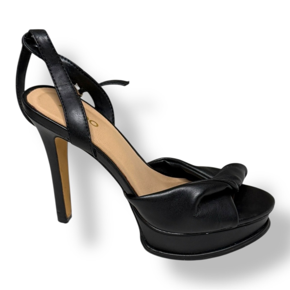 Aldo Elegant Black Platform Heels